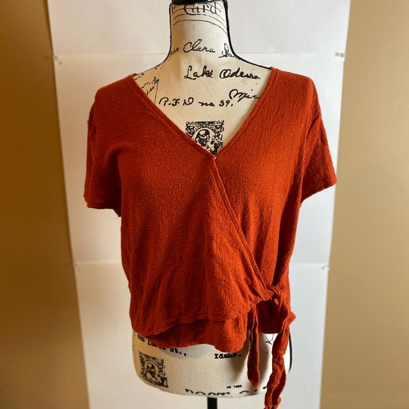 Madewell Tops - Madewell Texture & Thread Wrap Top